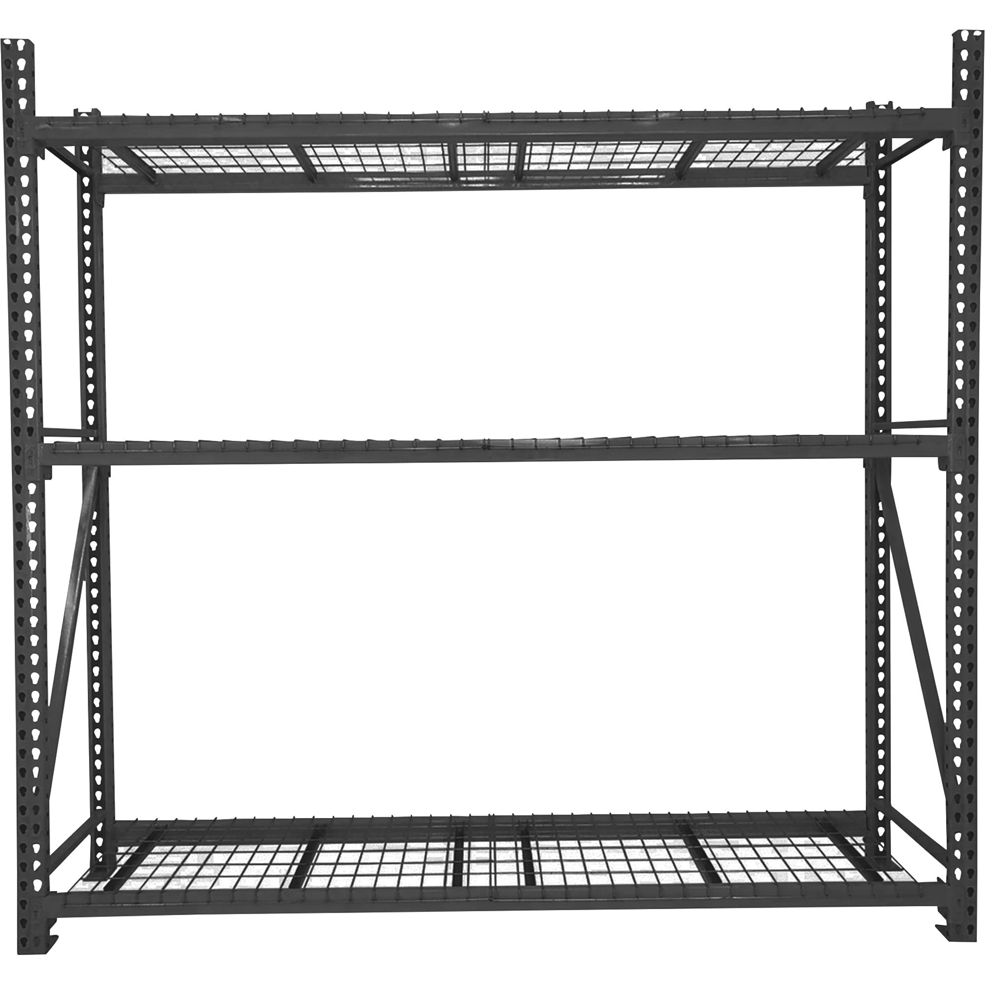 AK Industrial Teardrop Pallet Rack Frame, 30in. x 96in., Black, Model# AK-UFI-96-30B